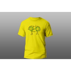 Тениска дамска сигнално жълта