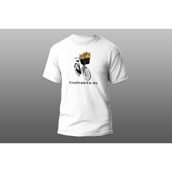 Тениска мъжка бяла "Слънчогледи" Винсент ван Гог 